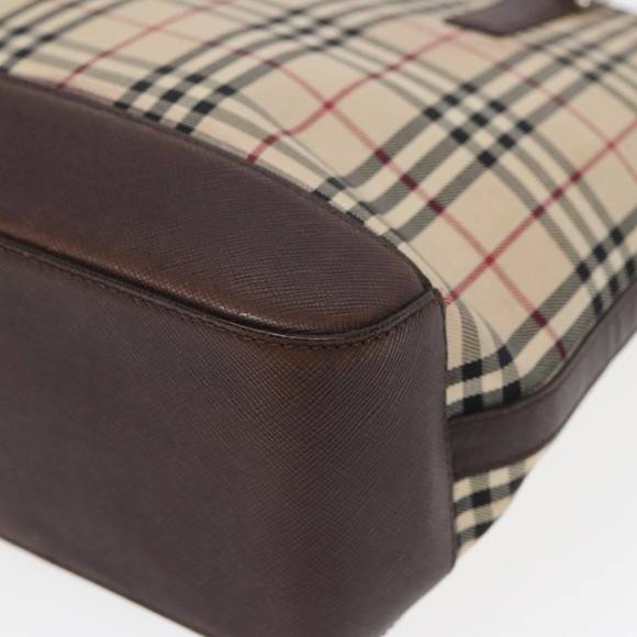 BURBERRY Nova Check Tote Bag Canvas Beige Brown Auth bs16017 - Picture 16 of 16
